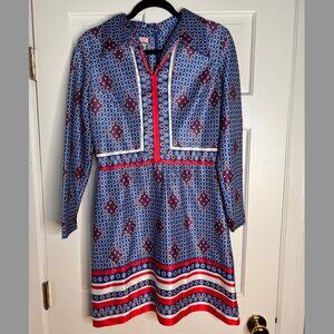 1970s Emilio Borghese VINTAGE Red White & Blue Dress